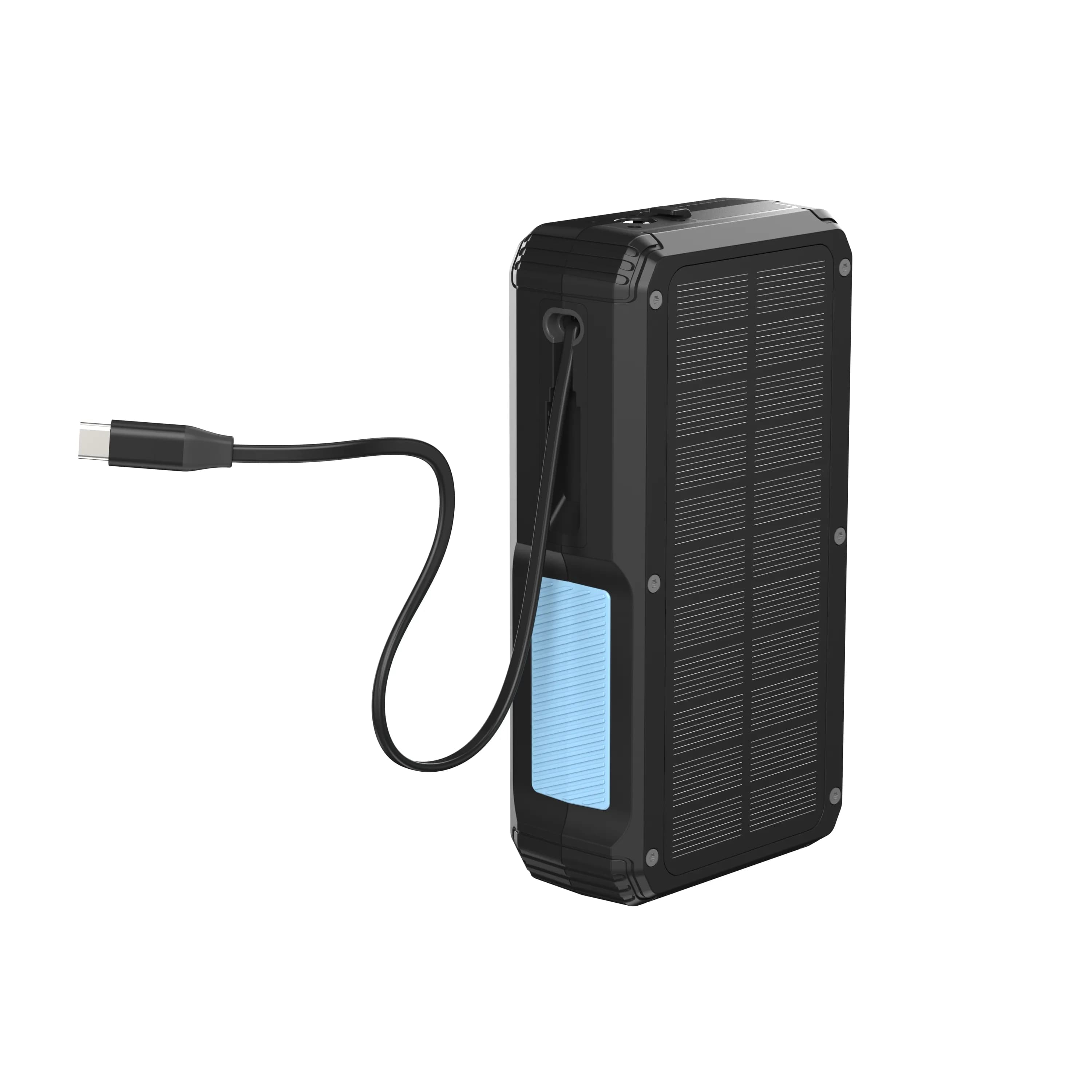 Powerology Solar Power Bank 27000mAh PPBCHA77, IP54 Water Resistant - Black 2