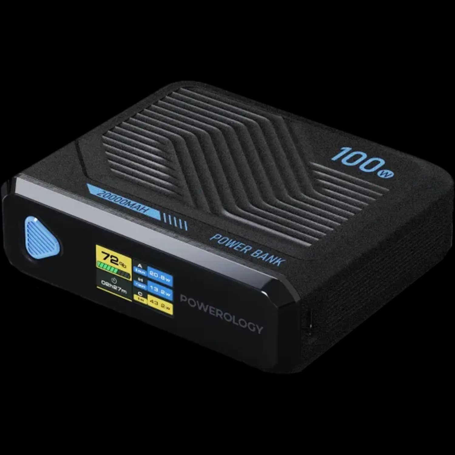 Powerology Power Bank Ultra Mini 20000mAh - Black 2