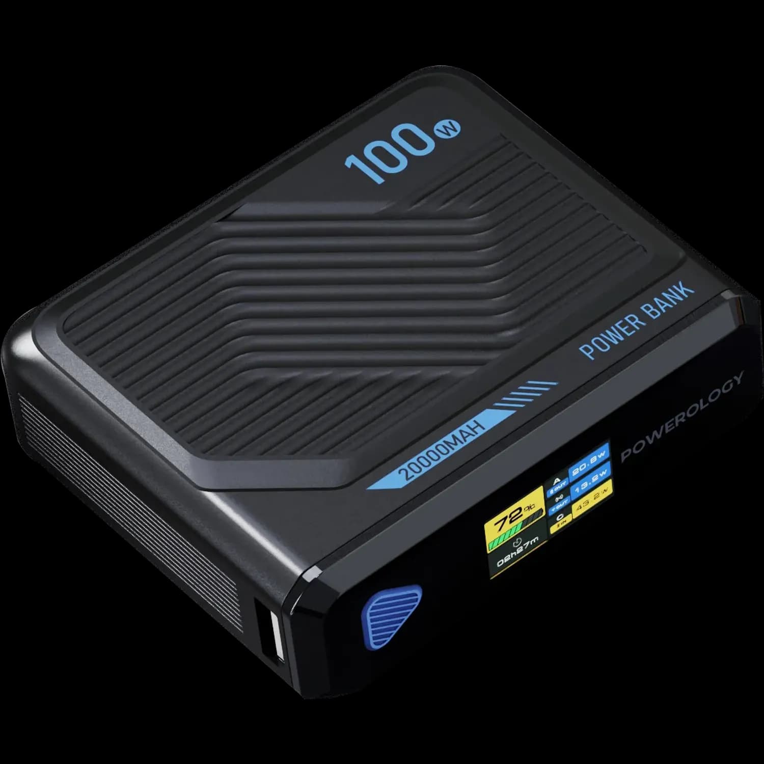 Powerology Power Bank Ultra Mini 20000mAh - Black 1 Powerology Power Bank Ultra Mini 20000mAh - Black 1