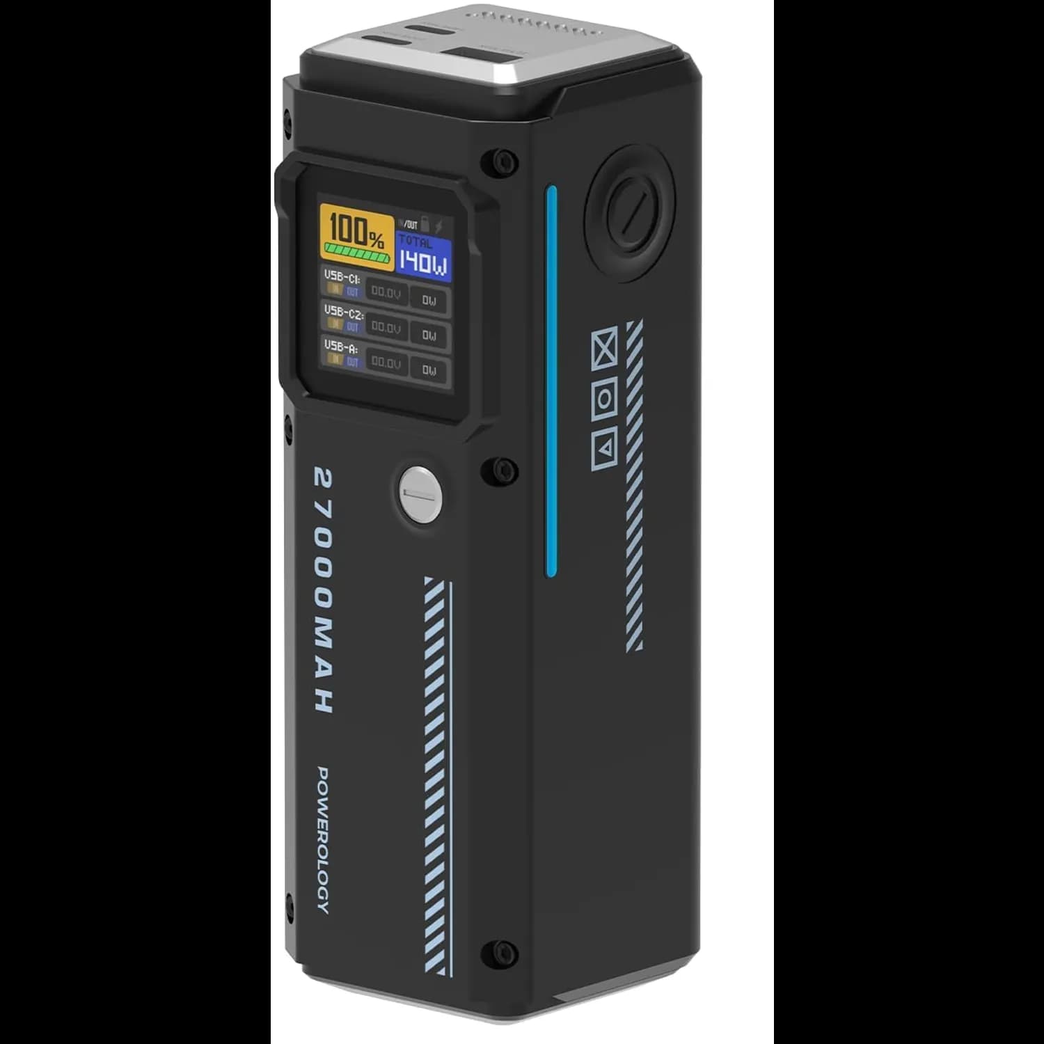 Powerology Power Bank - 27000mAh 140W PD, Black 1