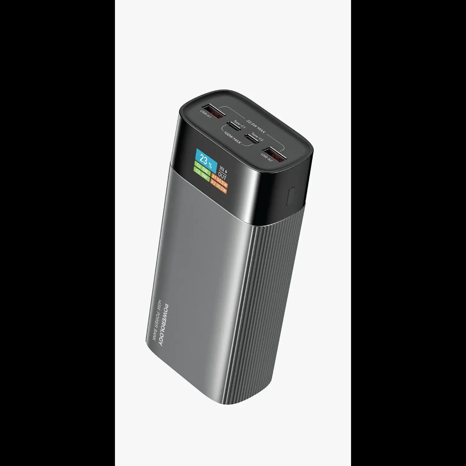 Powerology Power Bank VoltEdge - 40000mAh, Gray 1 Powerology Power Bank VoltEdge - 40000mAh, Gray 1
