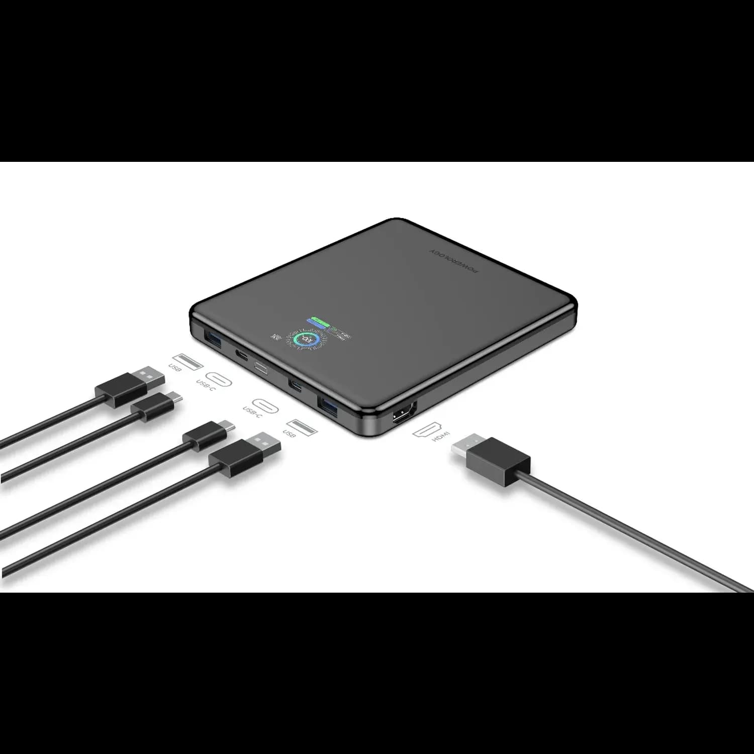 Powerology Power Bank VoltStream - 20000mAh, Black 1 Powerology Power Bank VoltStream - 20000mAh, Black 1