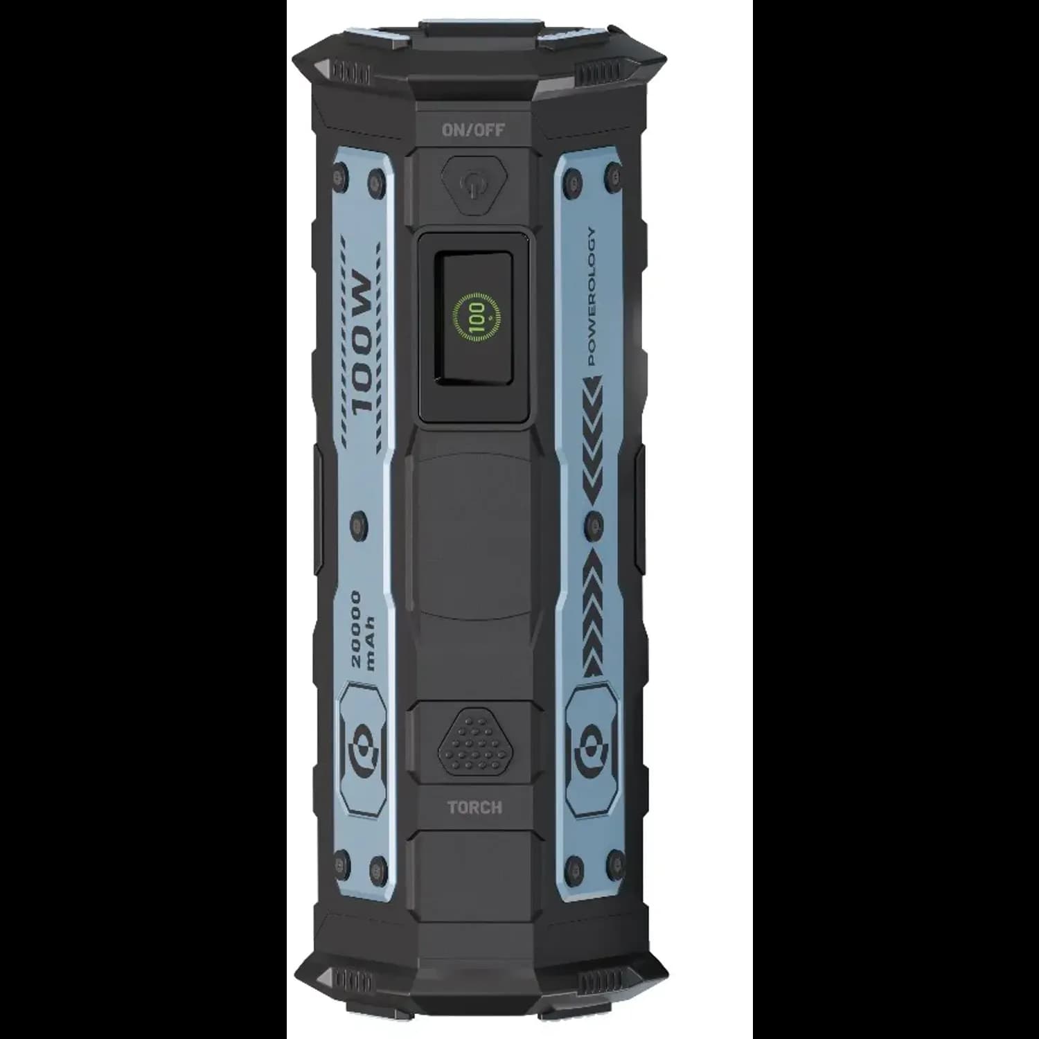 Powerology Power Bank TorchPower - 20000mAh, Black 1 Powerology Power Bank TorchPower - 20000mAh, Black 1