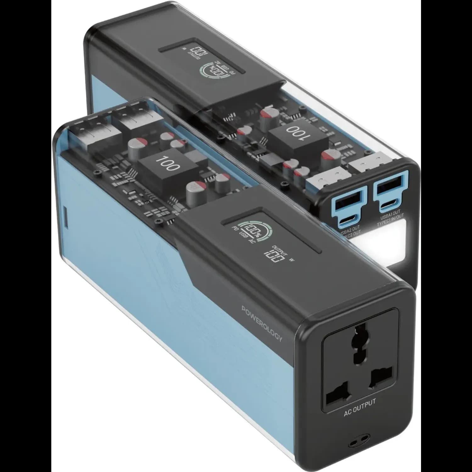 Powerology Power Bank Énergie 27000mAh - 140W PD, Black 1 Powerology Power Bank Énergie 27000mAh - 140W PD, Black 1