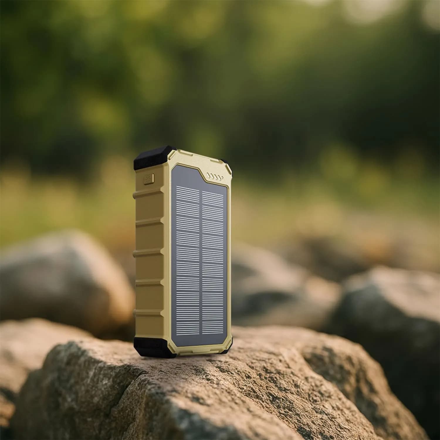 Powerology Solar Power Bank SOLARA - 20000mAh, Solar, Khaki 4