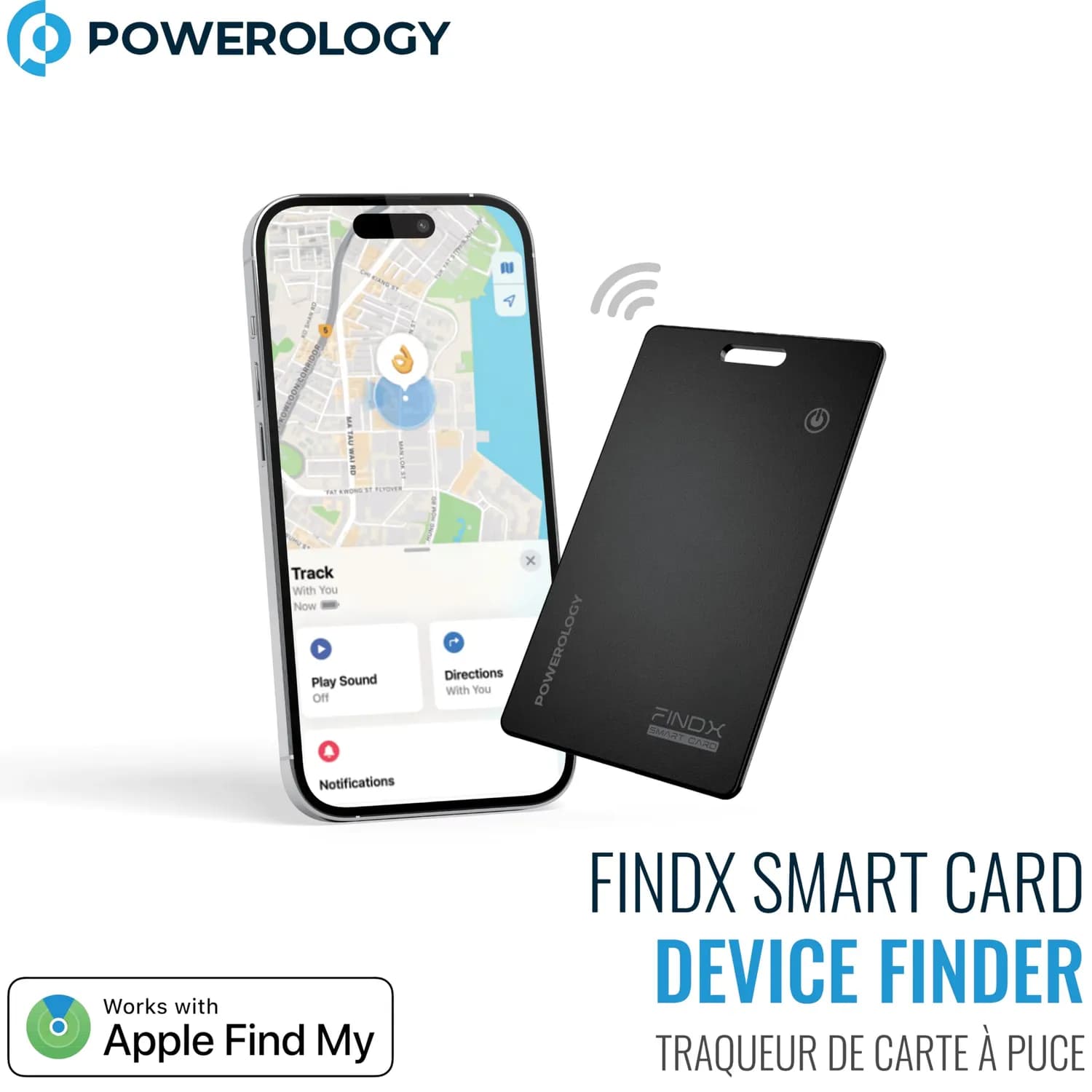 Powerology Device Finder FindX - Apple Find My Compatible, IPX8 Waterproof 4