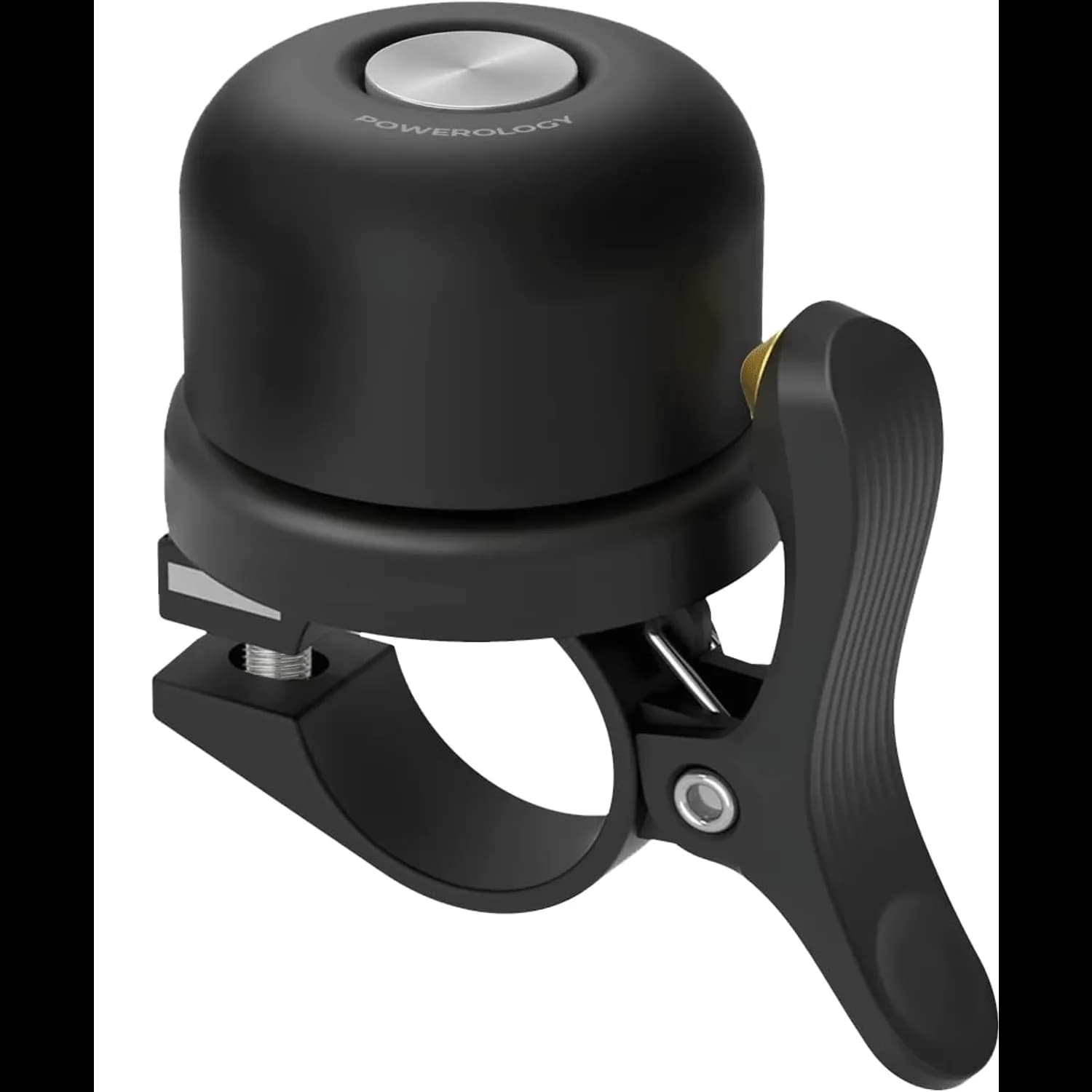 Powerology Bicycle & Scooter Bell - Anti-Theft with Airtag Mount, Black 1