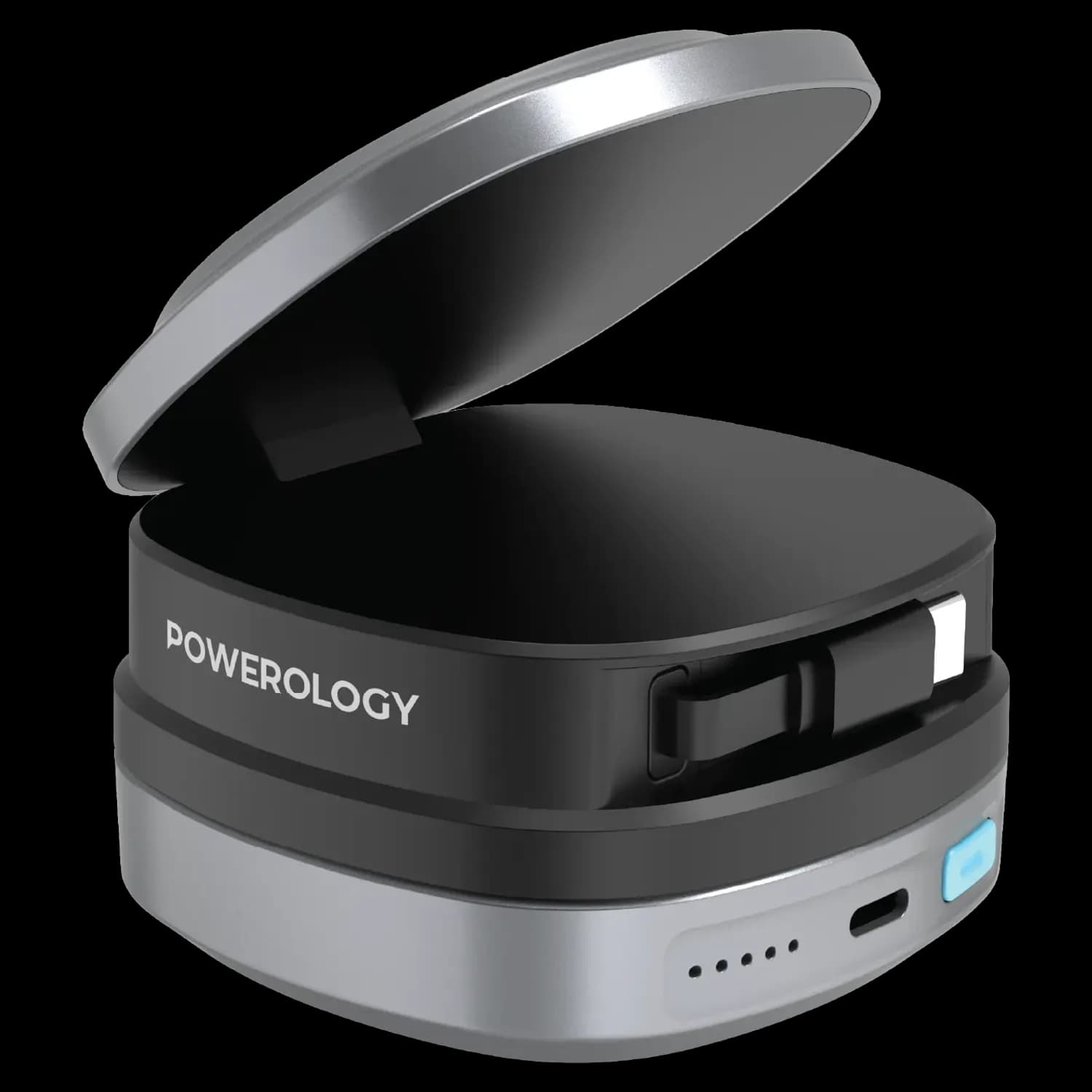Powerology Power Bank Lyons - 10000mAh, Black 1 Powerology Power Bank Lyons - 10000mAh, Black 1