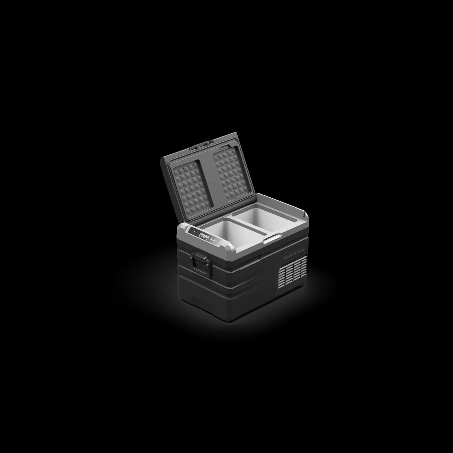 Powerology Fridge & Freezer - Dual Compartment, Gray 2