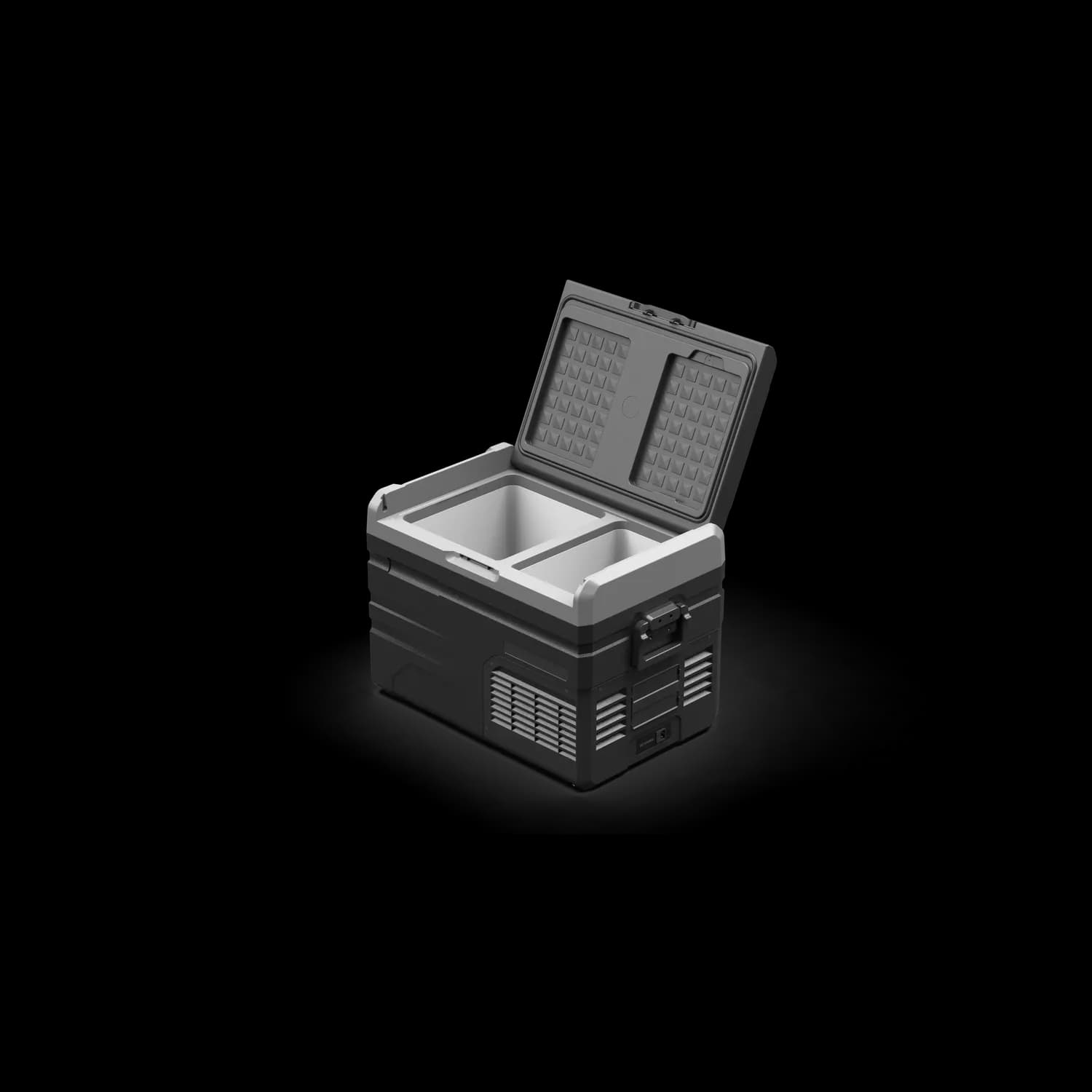 Powerology Fridge & Freezer - Dual Compartment, Gray 3