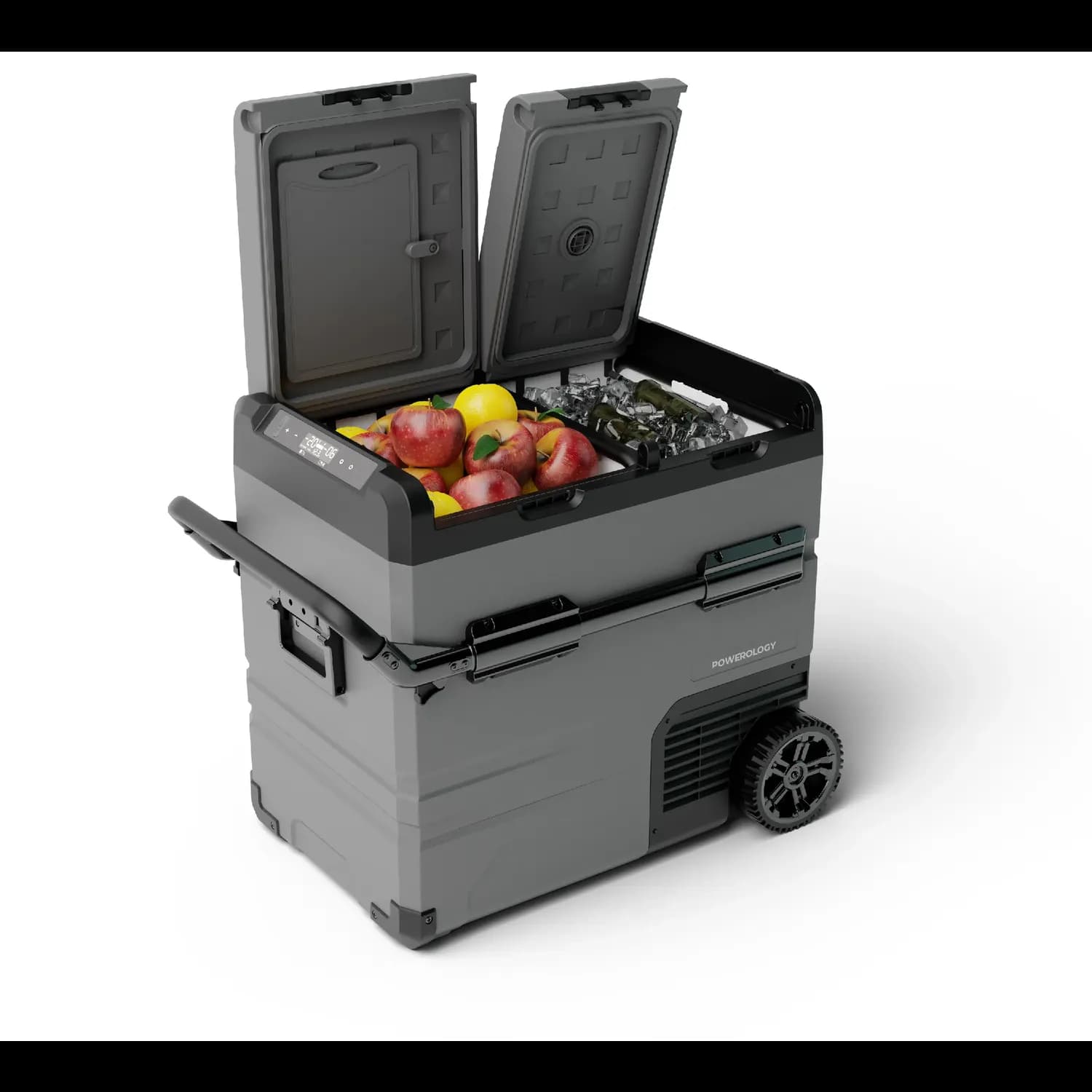 Powerology Fridge & Freezer - Dual Compartment, Black 4