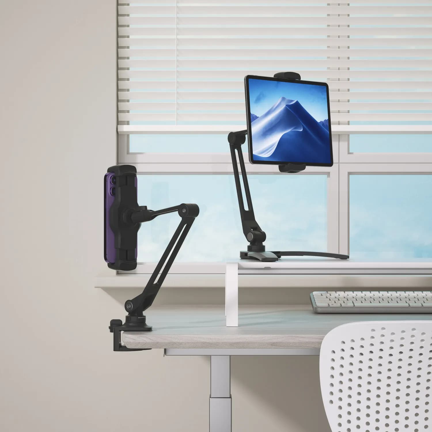 Powerology Phone & Tablet Holder - Quick-Release, Black 5