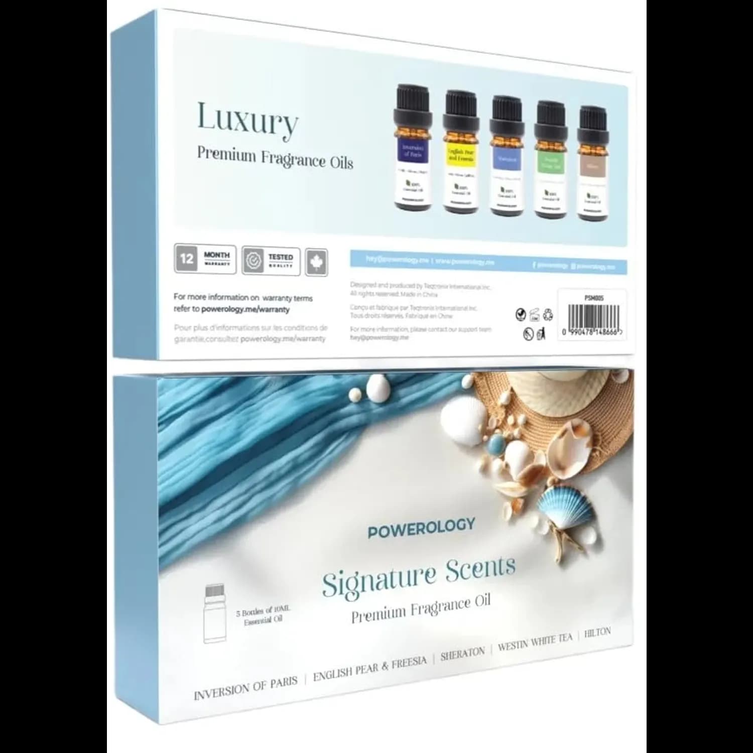 Powerology Essential Oil Set - 5 Fragrances, 10ml Each 2