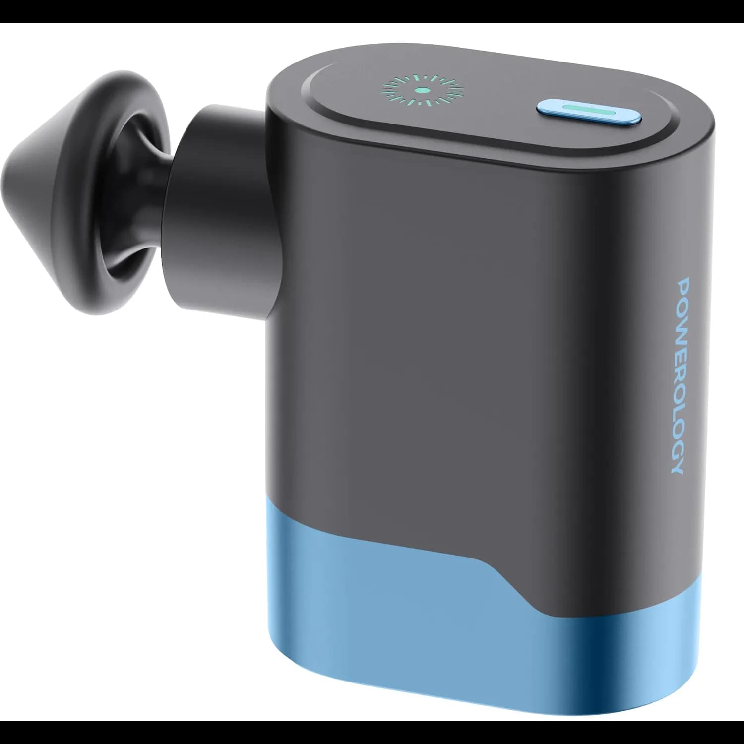 Powerology Travel Massager - Ultra-Mini, 40W, Black/Blue 4