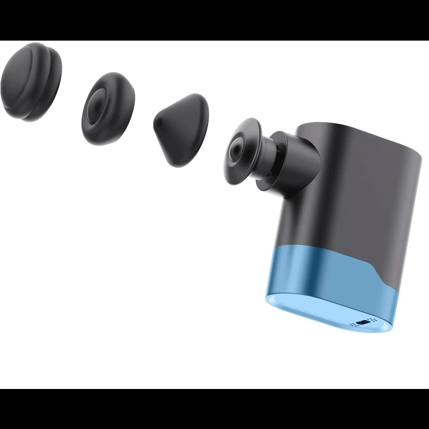 Powerology Travel Massager - Ultra-Mini, 40W, Black/Blue 1