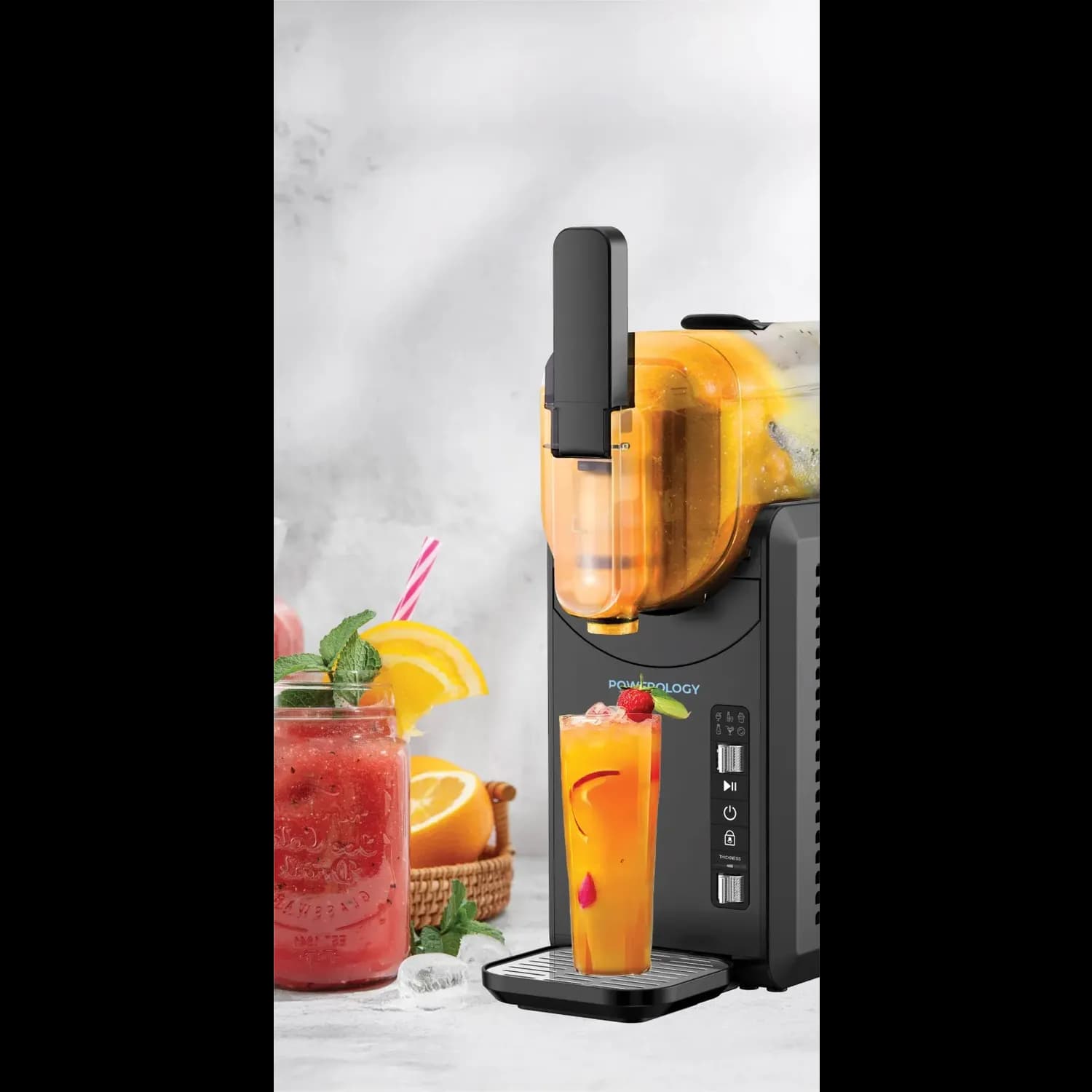 Powerology Slushie Machine - Instant Slushie, Black 3