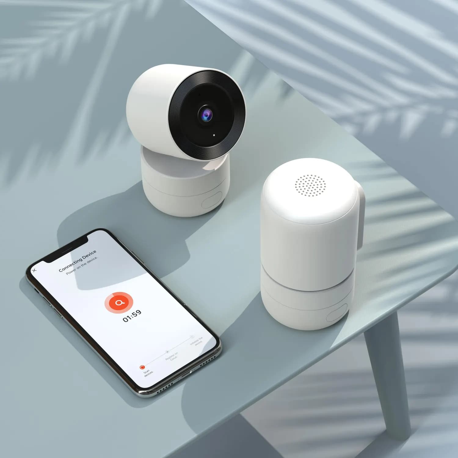 Powerology Indoor PTZ Camera - 4MP, AI Detection, White 2