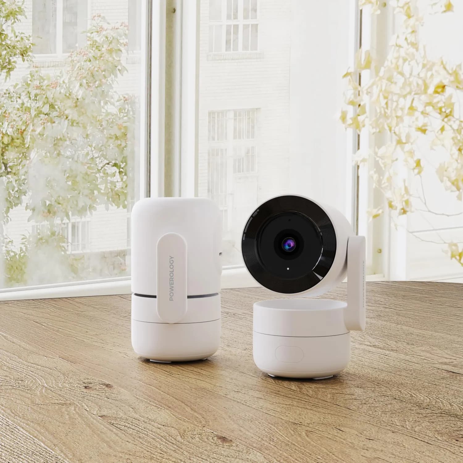 Powerology Indoor PTZ Camera - 4MP, AI Detection, White 3