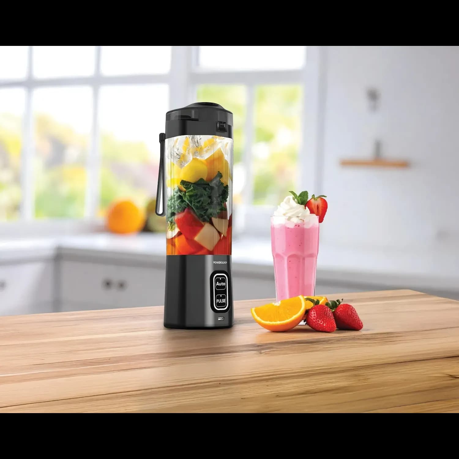 Powerology Portable Blender - 700mL, Black 2