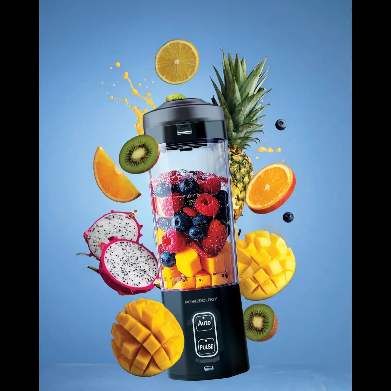 Powerology Portable Blender - 700mL, Black 4