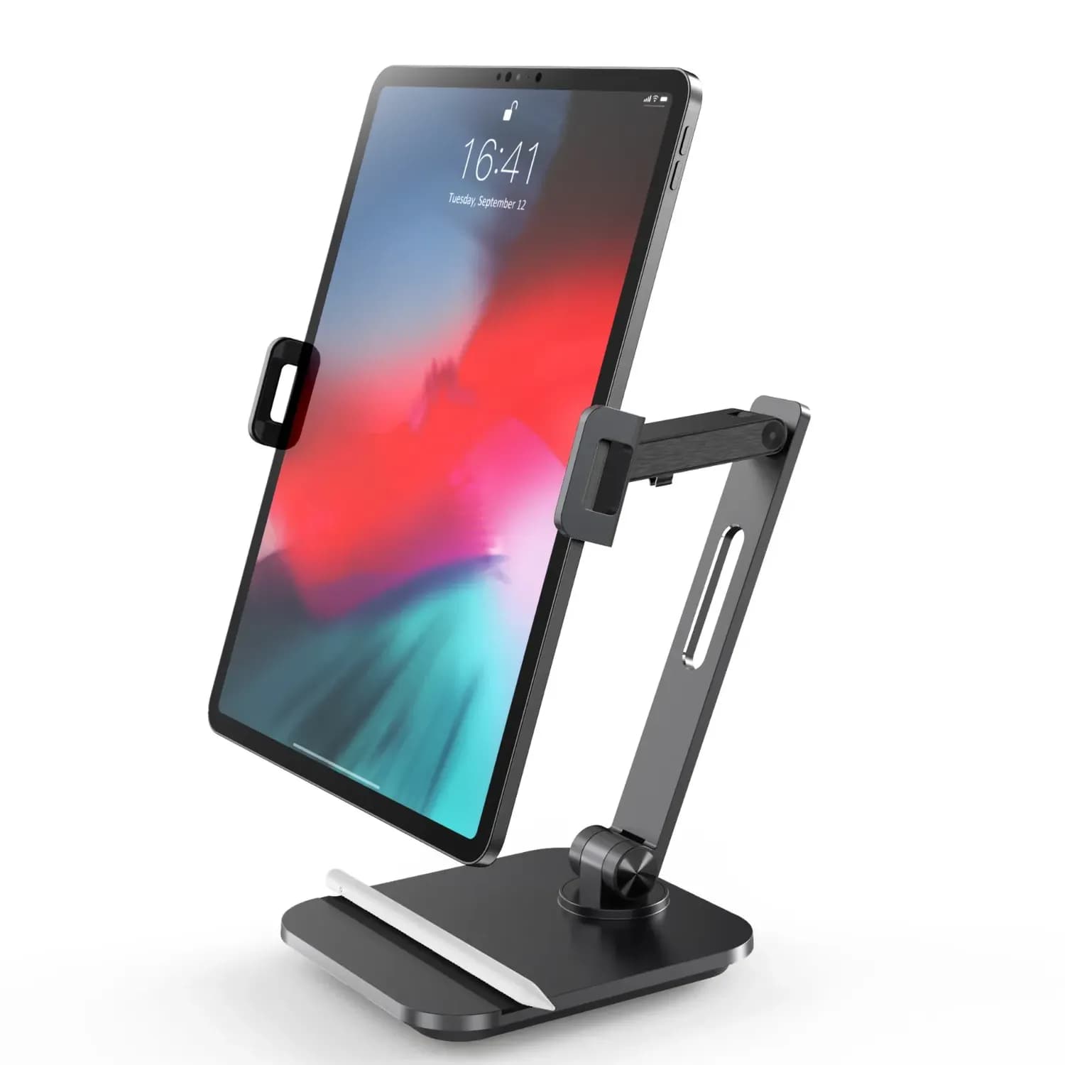 Powerology Phone & Tablet Mount - Motorized Clamp, Black 2