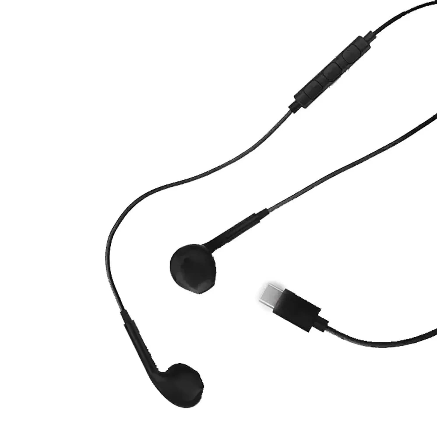 Powerology Earphone - Type-C Connector, Black — White 4