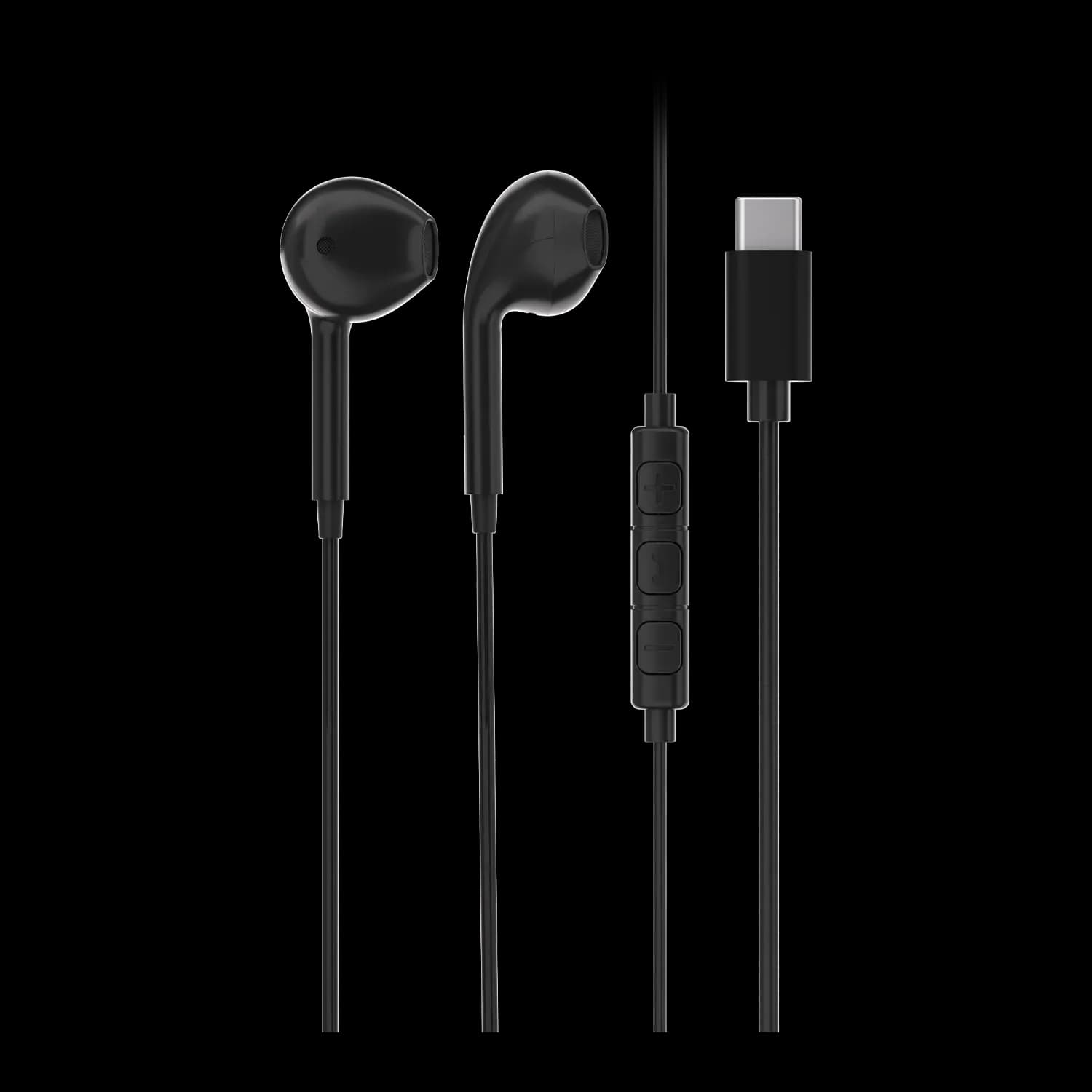 Powerology Earphone - Type-C Connector, Black — White 6