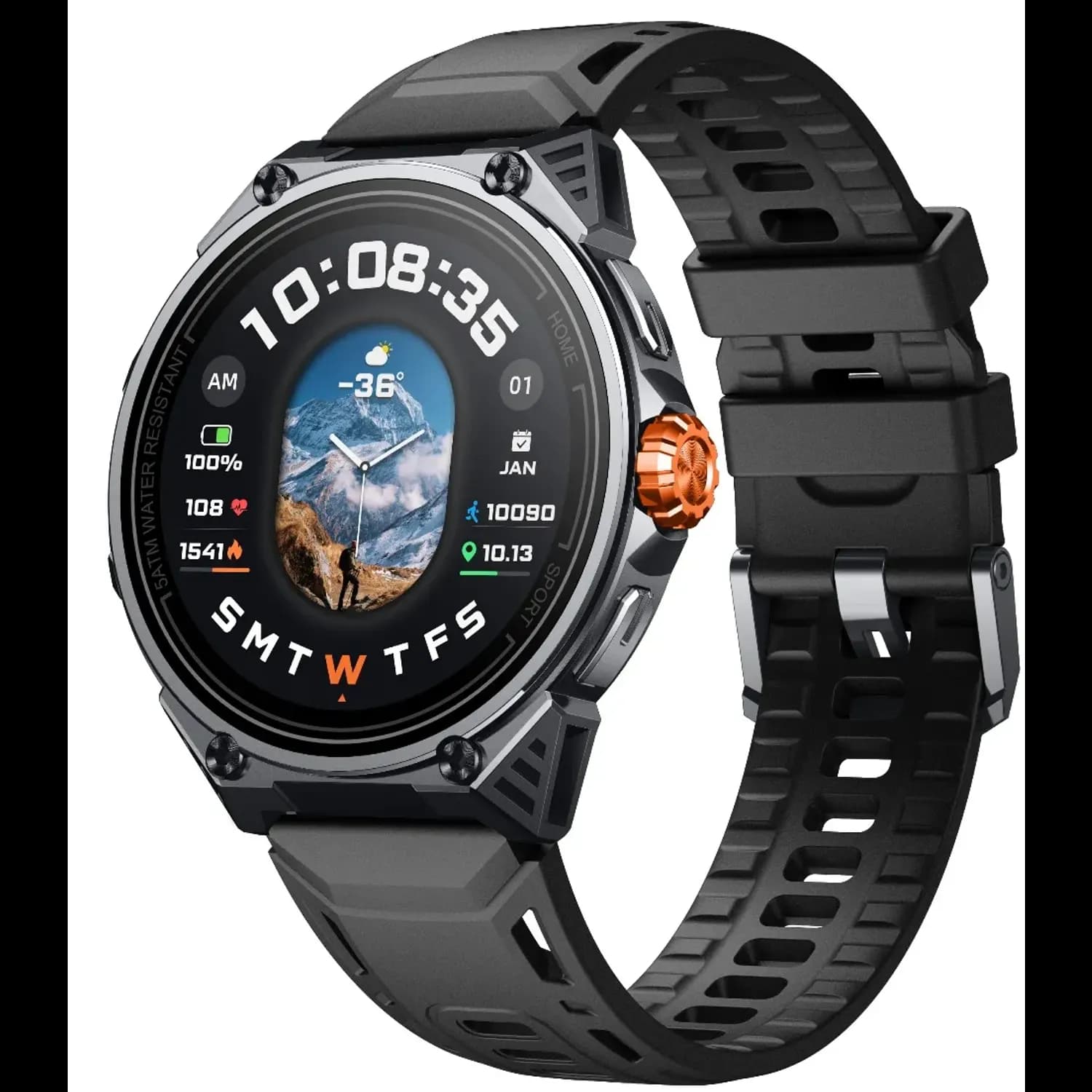 Powerology Smart Watch Alfa Urban - GPS, Black 2