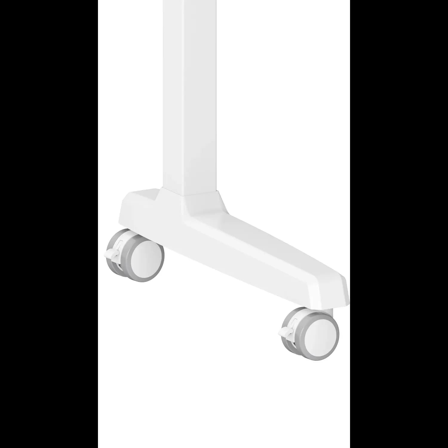 Powerology TV Stand - Electric Height Adjustable, White — Black 2