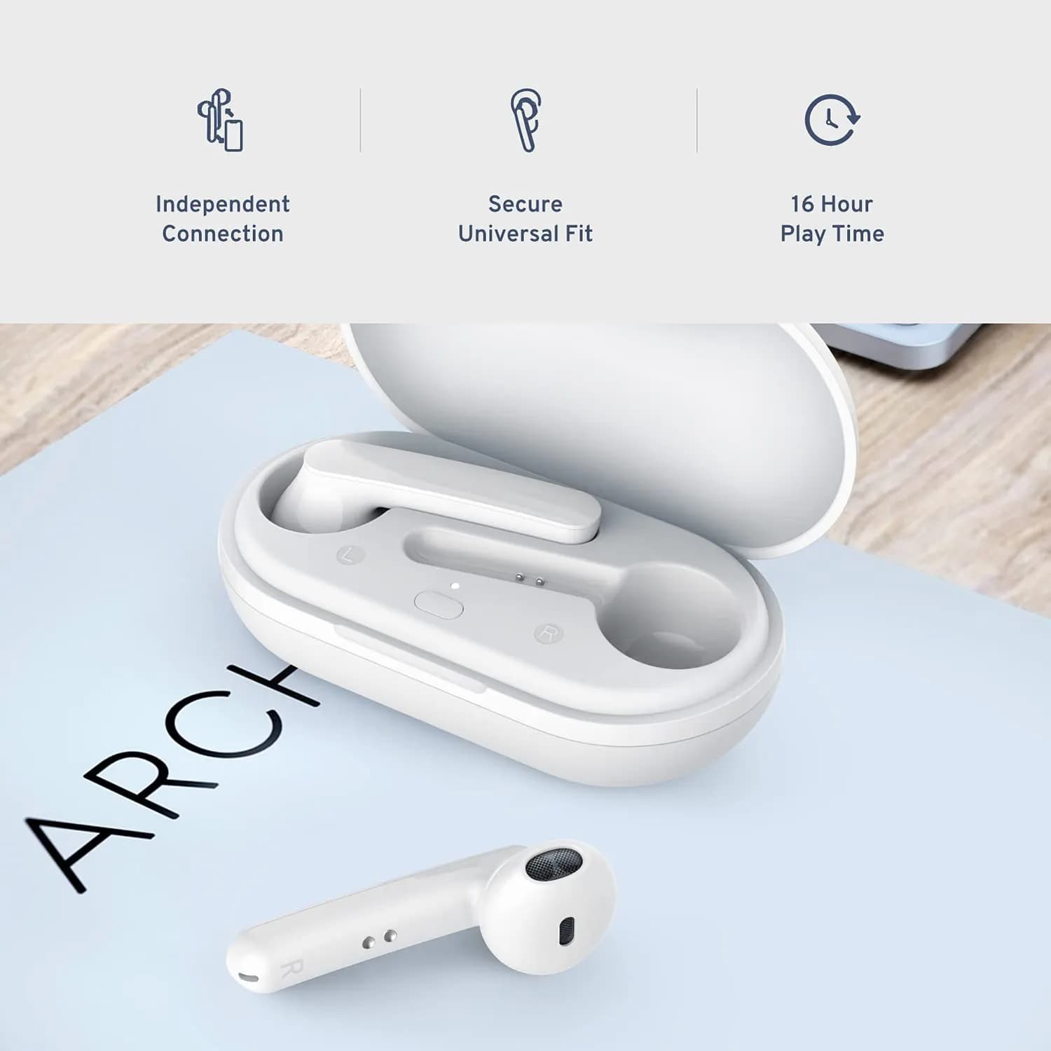 Powerology True Wireless Stereo Buds - White 4