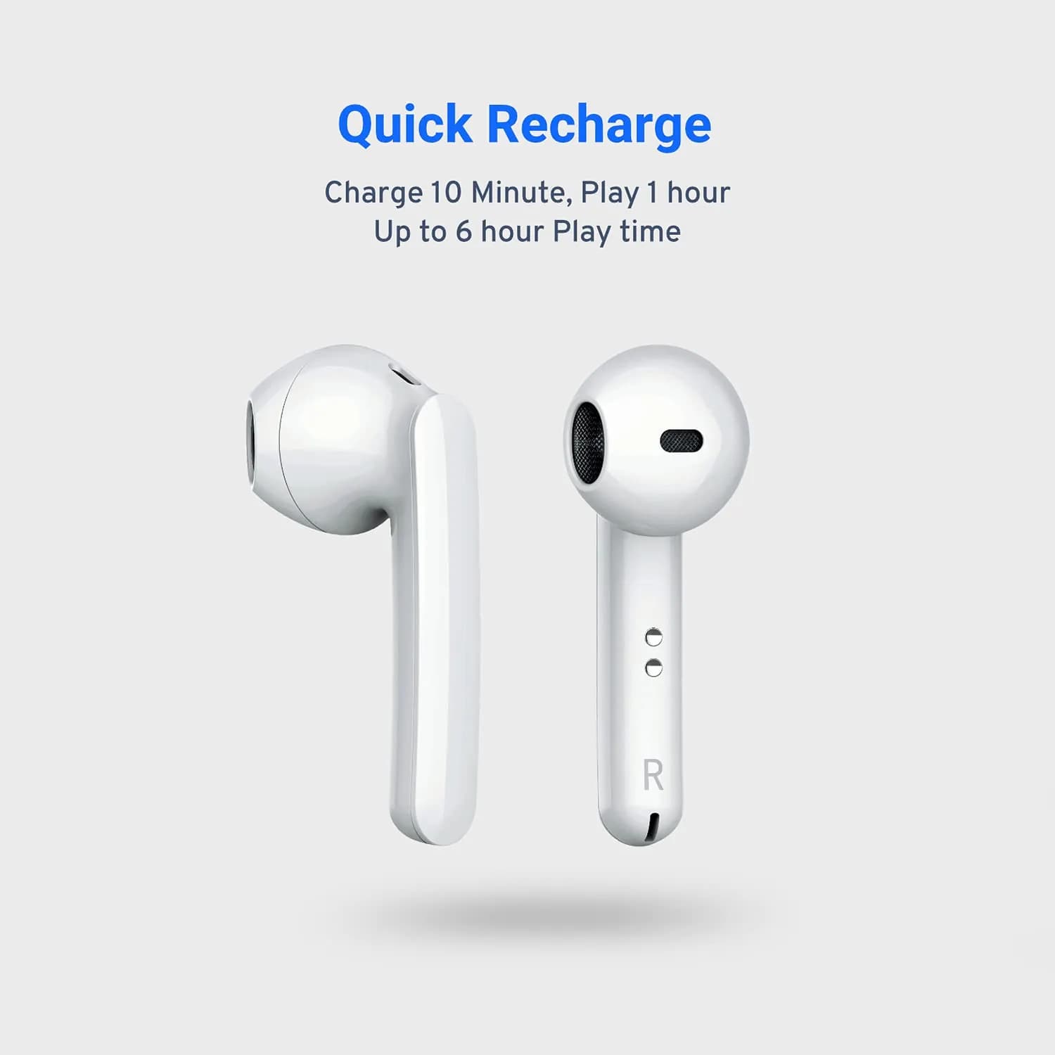 Powerology True Wireless Stereo Buds - White 5
