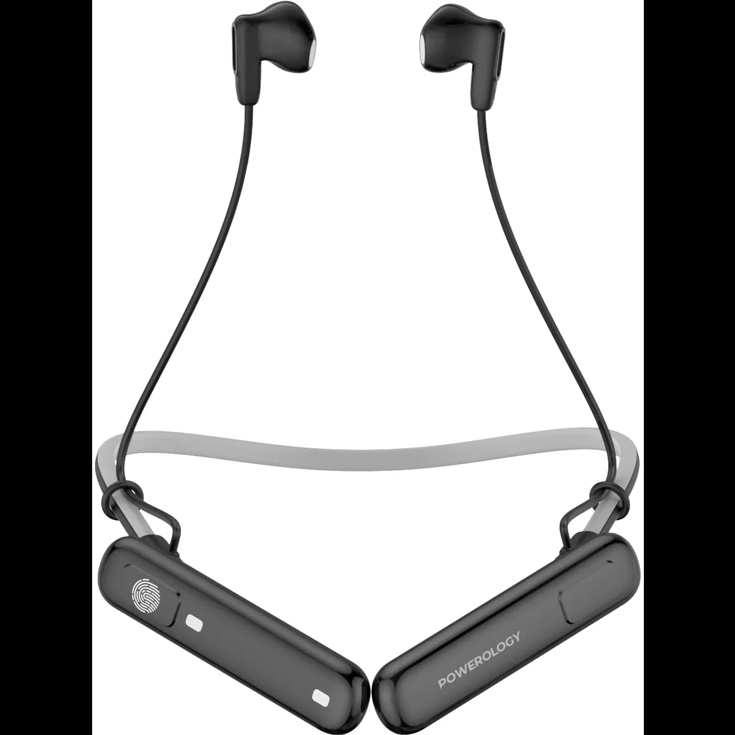 Powerology Neckband Earphones VOIX ENC - Bluetooth 5.4, Black 1