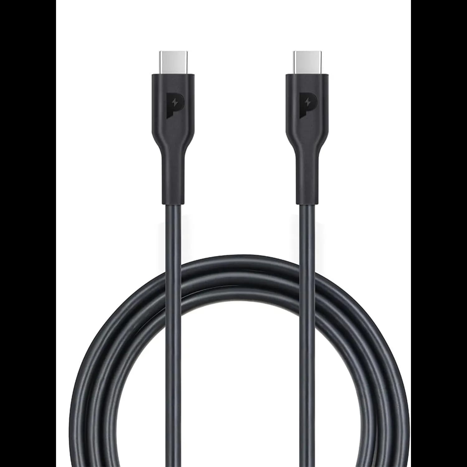 Powerology USB-C Cable - 1.2M 100W PD, Black 1