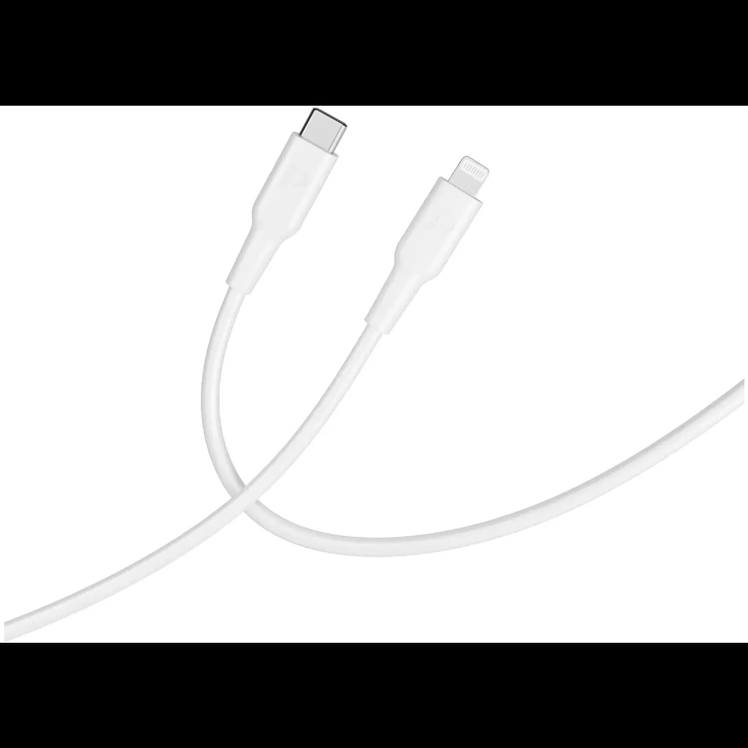 Powerology Cable Type-C to Lightning - 20W PD, White — Black 2