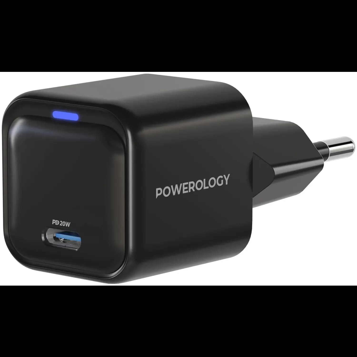 Powerology USB-C GaN Charger - 20W Fast Charge, Compact 1