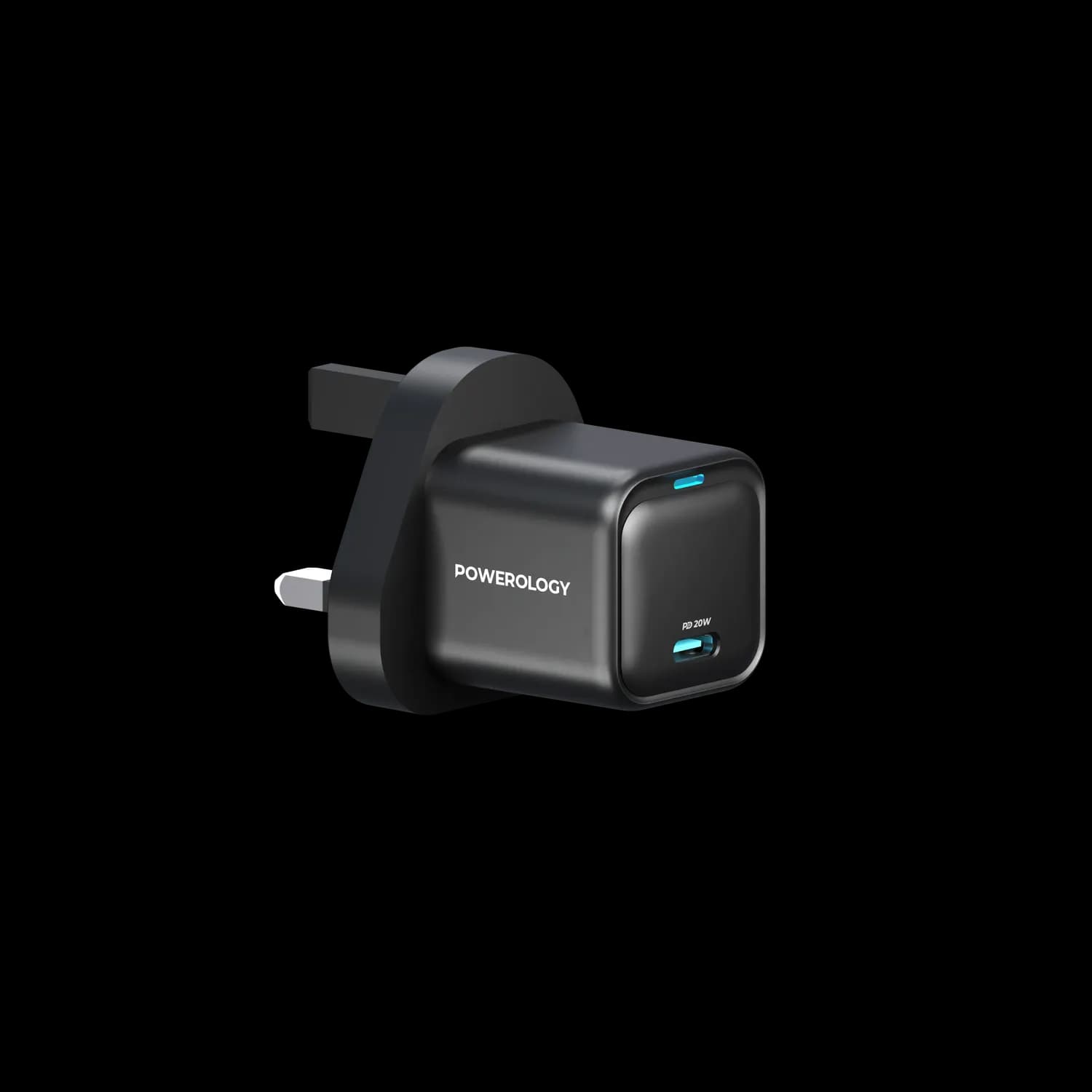 Powerology GaN Charger - Ultra-Compact, Black 1 Powerology GaN Charger - Ultra-Compact, Black 1