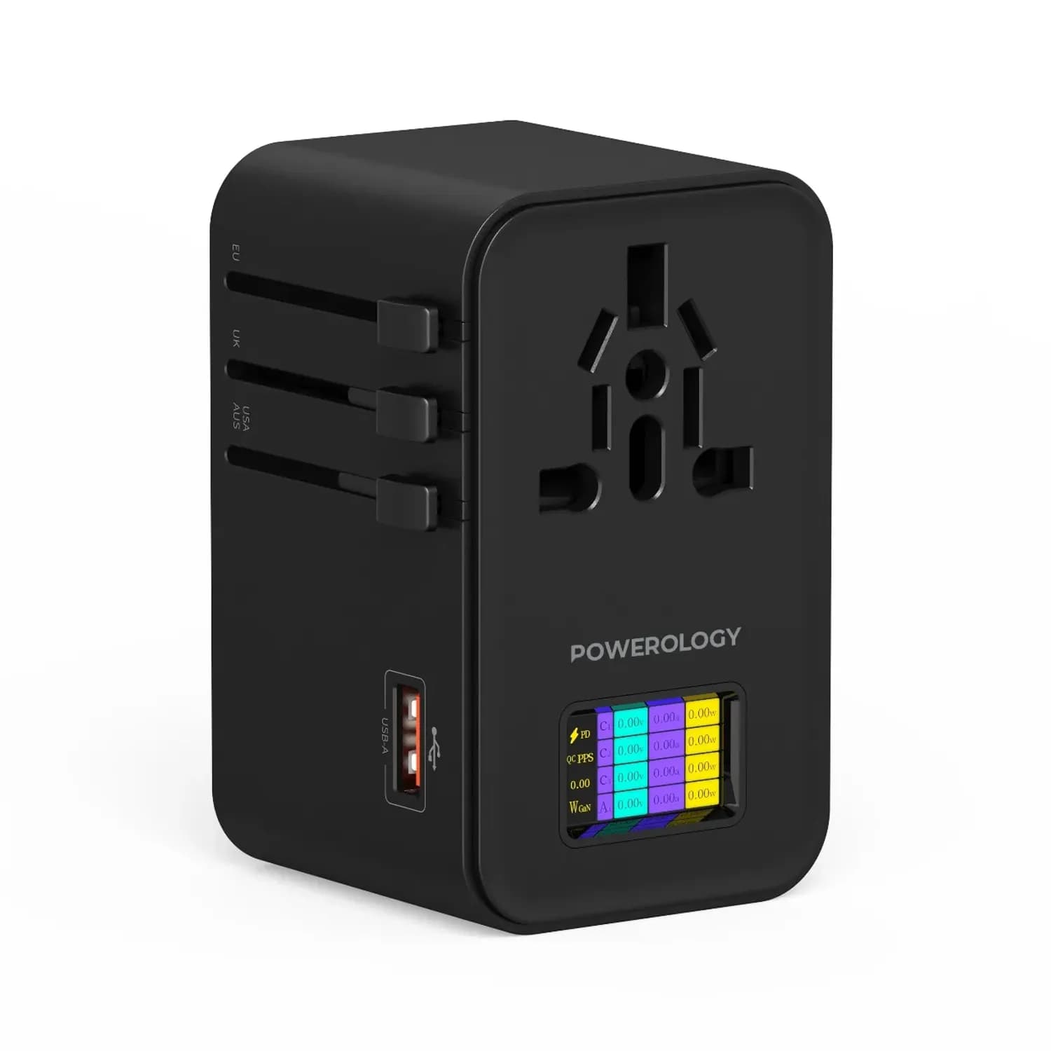 Powerology Universal Charger - GaN 75W, Black 1 Powerology Universal Charger - GaN 75W, Black 1