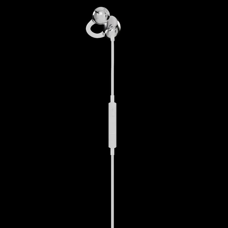 Powerology Earhook Earphones - USB-C Wired, White — Black 5