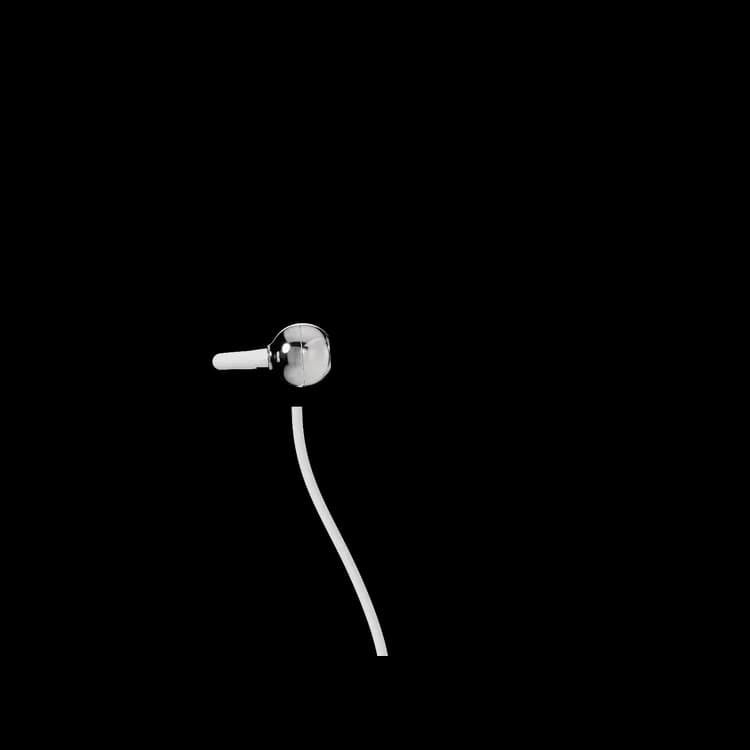 Powerology Earhook Earphones - USB-C Wired, White — Black 7