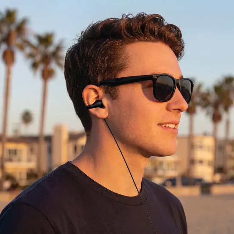 Powerology Earhook Earphones - USB-C Wired, Black 3