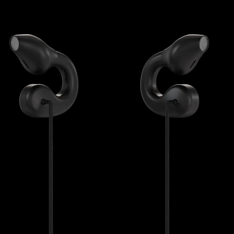 Powerology Earhook Earphones - USB-C Wired, Black 5