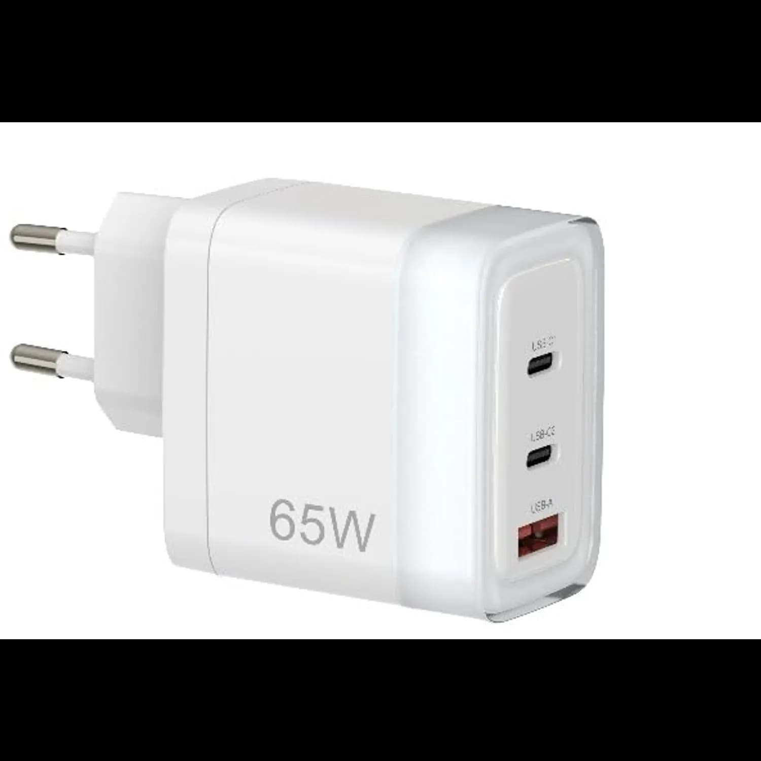 Powerology Fast Charging Adapter LUNEX Series - EU Plug, White 1