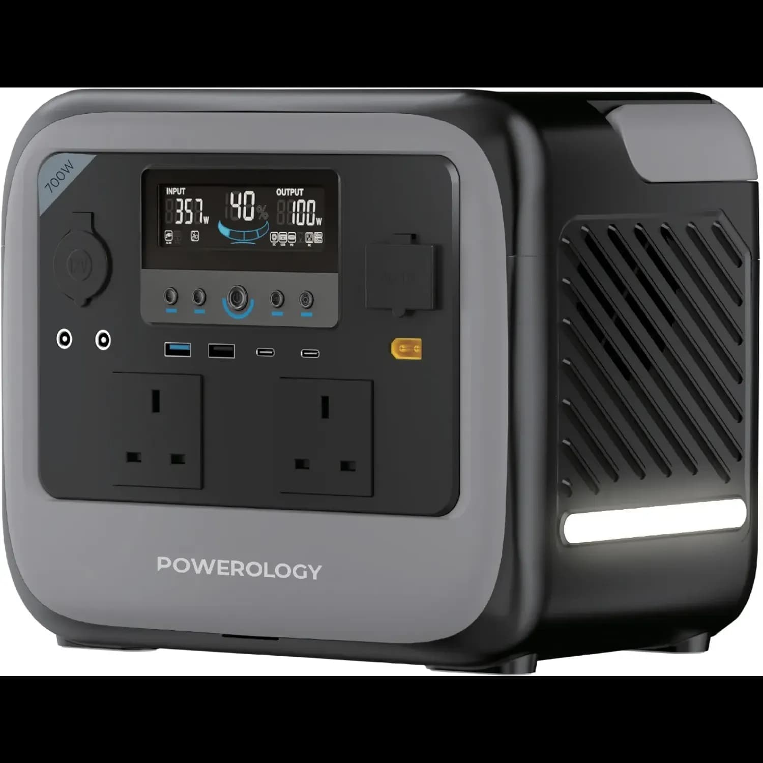 Powerology Portable Power Station Pater II 700W - Gray 1 Powerology Portable Power Station Pater II 700W - Gray 1