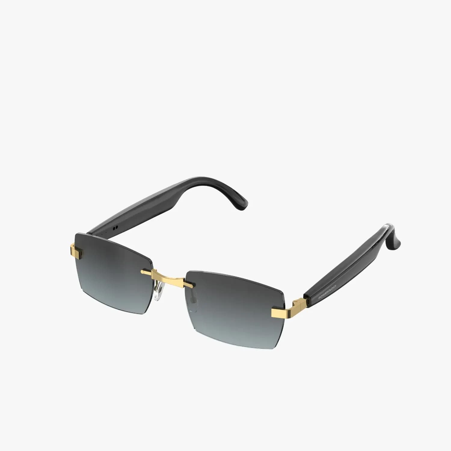 Powerology Smart Audio Sunglasses Cannes - Gold/Black 2