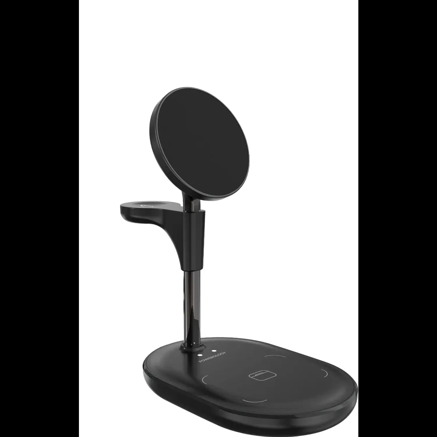 Powerology Wireless Charging Stand - Adjustable Angle, Black 3