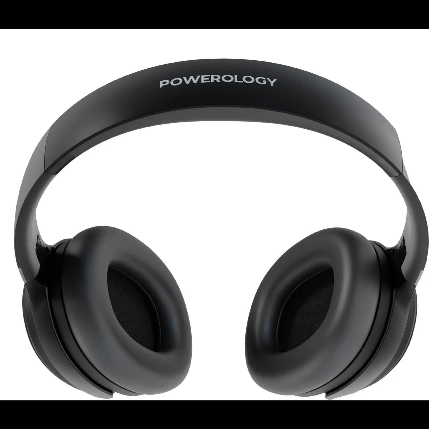 Powerology Wireless Headphones - Active Noise Cancelling, Super Bass, Black 2