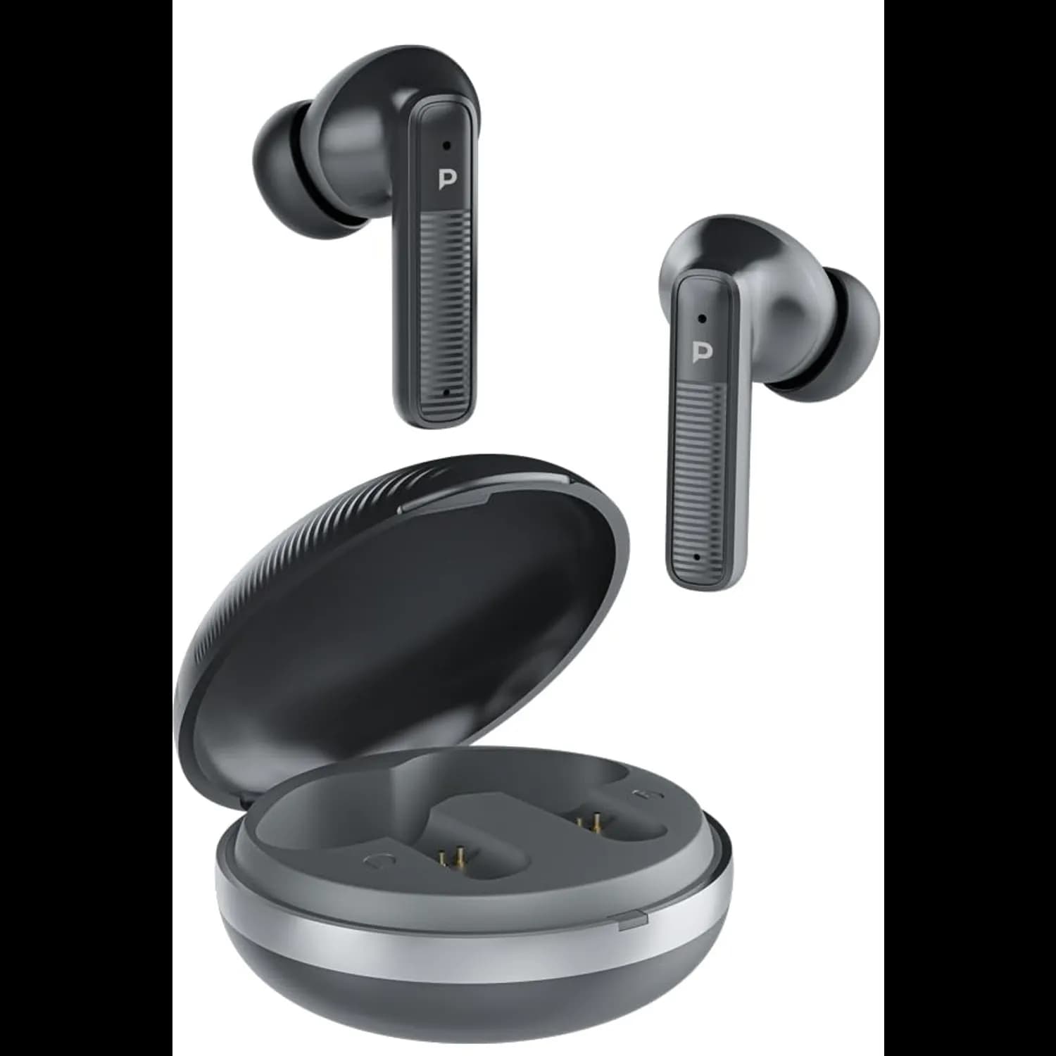Powerology TWS Earbuds - ENC, Wireless Charging, Black — Black 2