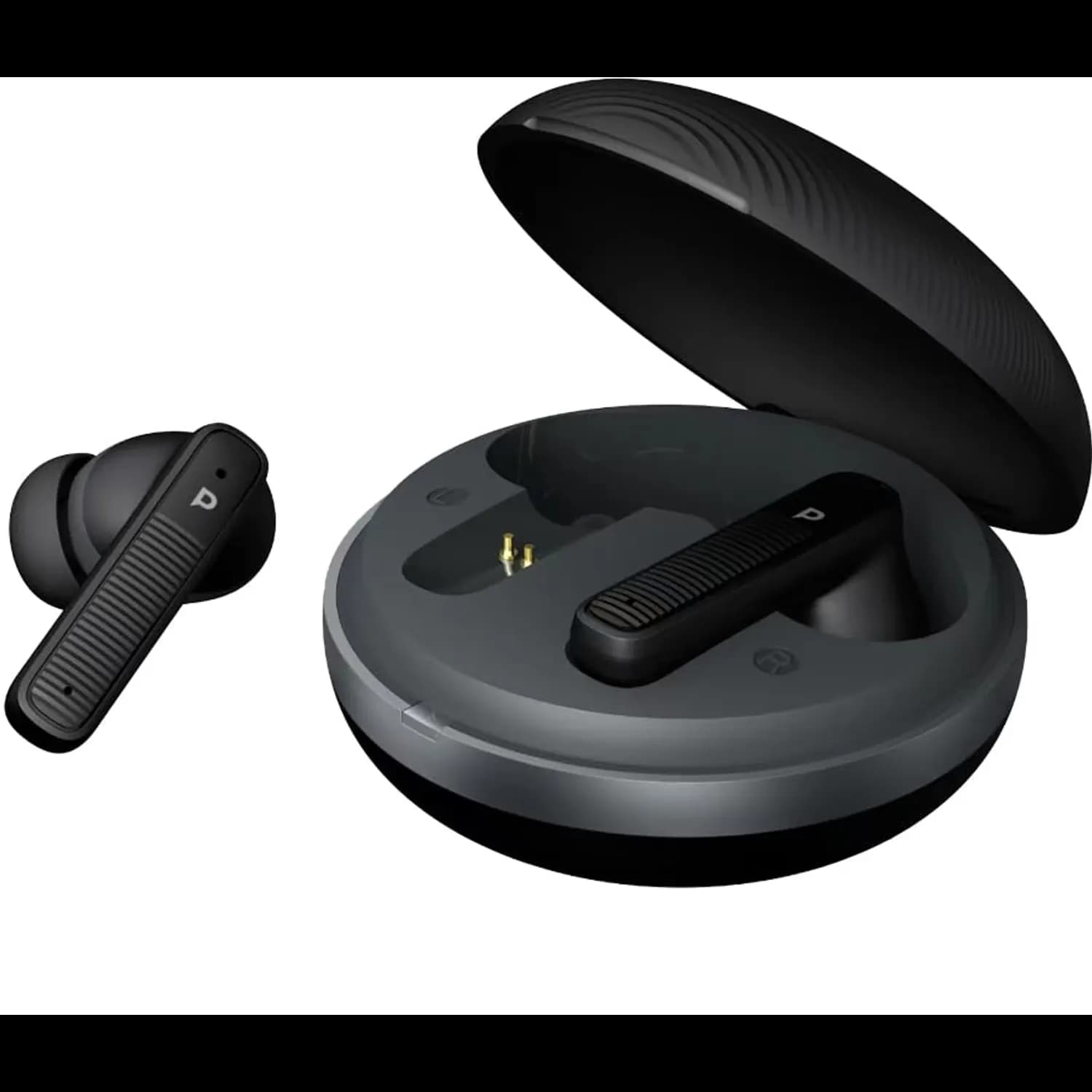 Powerology TWS Earbuds - ENC, Wireless Charging, Black — Black 3
