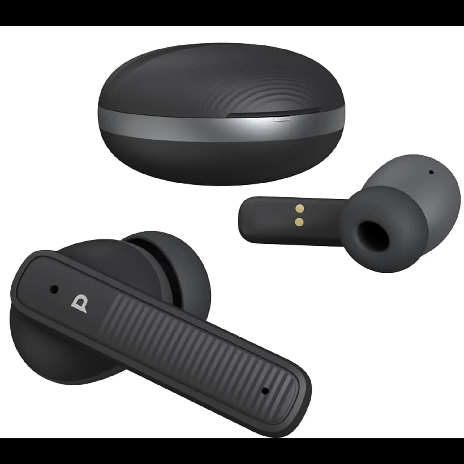 Powerology TWS Earbuds - ENC, Wireless Charging, Black — Black 4