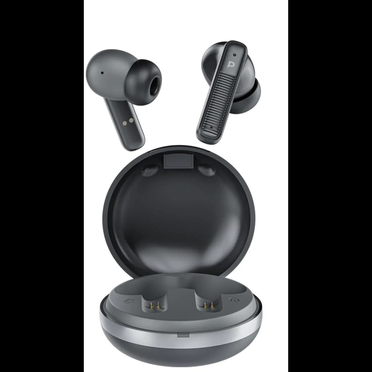 Powerology TWS Earbuds - ENC, Wireless Charging, Black — Black 1